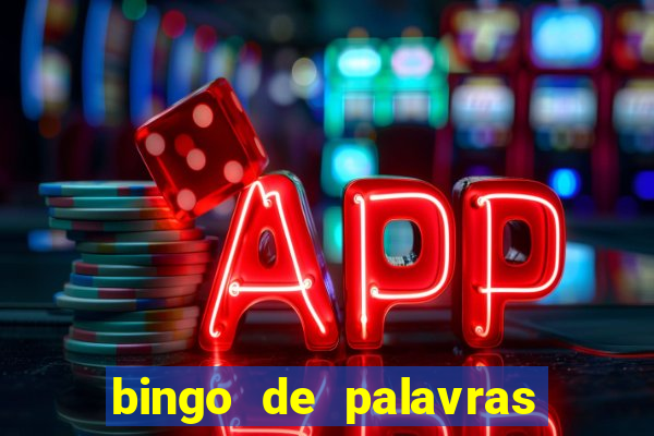 bingo de palavras para o 4 ano