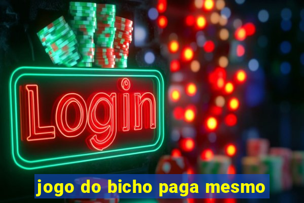 jogo do bicho paga mesmo