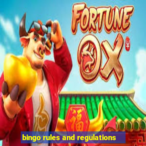 bingo rules and regulations