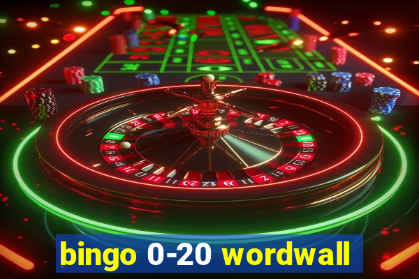 bingo 0-20 wordwall