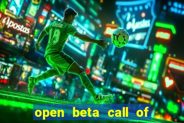 open beta call of duty black ops 6