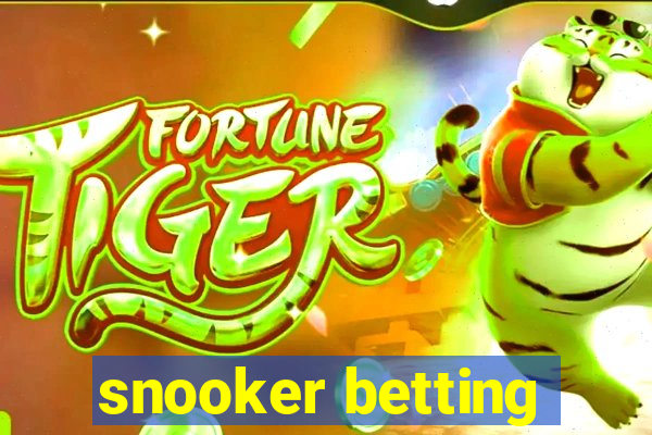 snooker betting