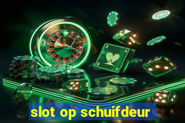 slot op schuifdeur