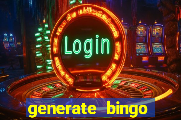 generate bingo cards with pictures