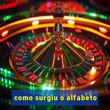 como surgiu o alfabeto