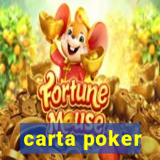 carta poker