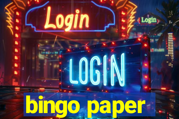 bingo paper