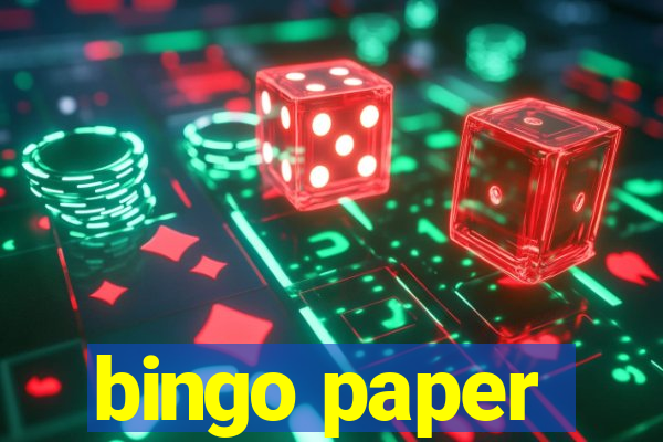 bingo paper