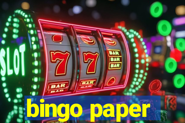 bingo paper