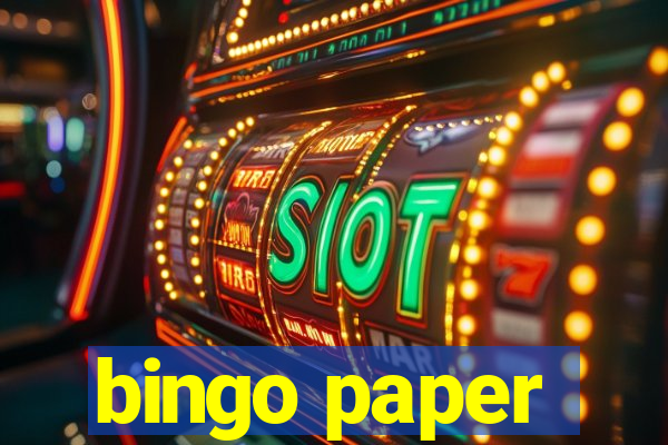 bingo paper