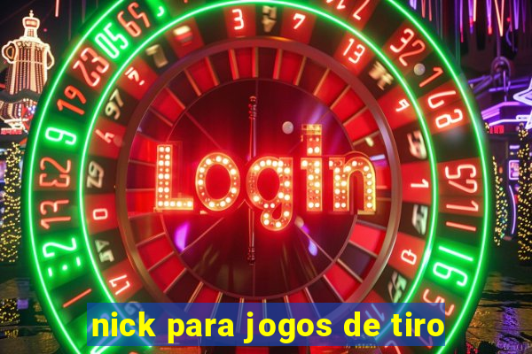 nick para jogos de tiro