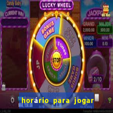 horário para jogar fortune tiger hoje