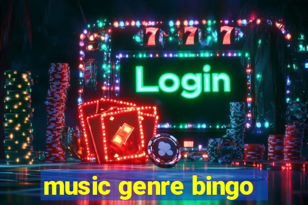 music genre bingo