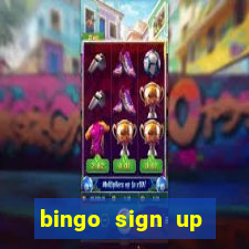 bingo sign up offers no wagering