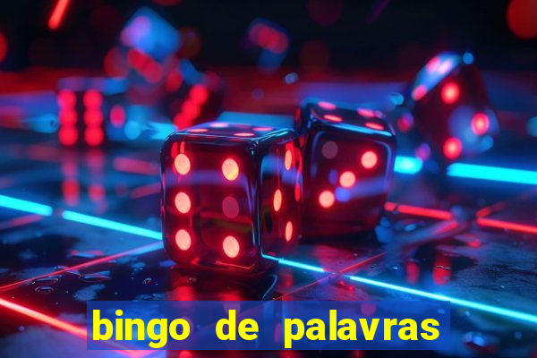 bingo de palavras para imprimir