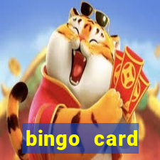 bingo card generator with pictures