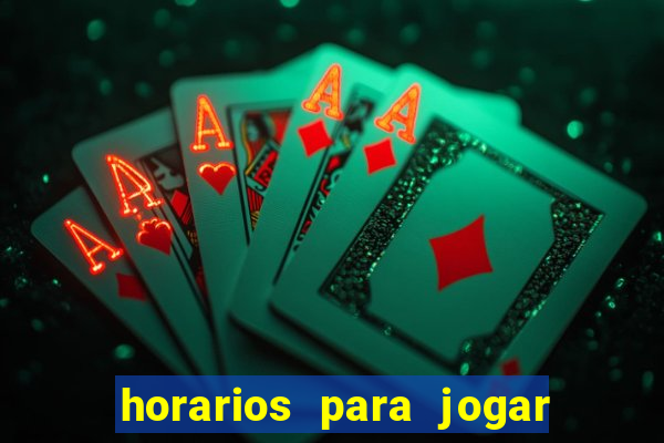 horarios para jogar na blaze