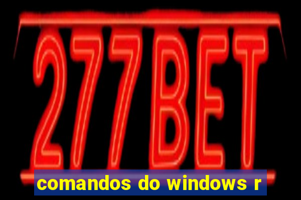 comandos do windows r