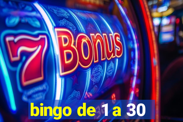 bingo de 1 a 30