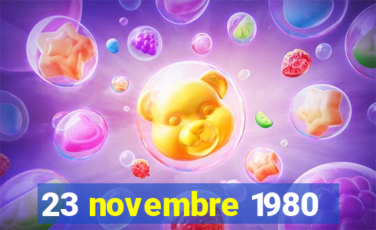 23 novembre 1980