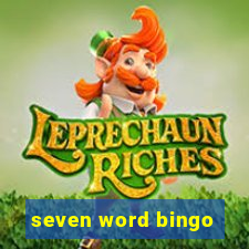 seven word bingo