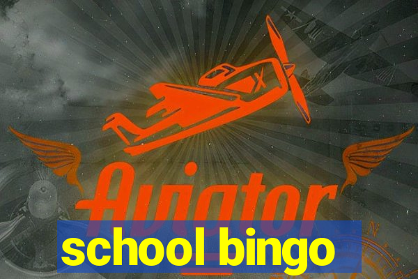 school bingo