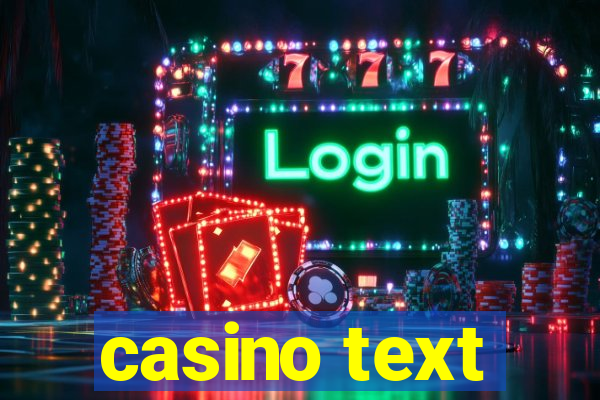 casino text