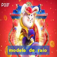 modelo de raio para imprimir