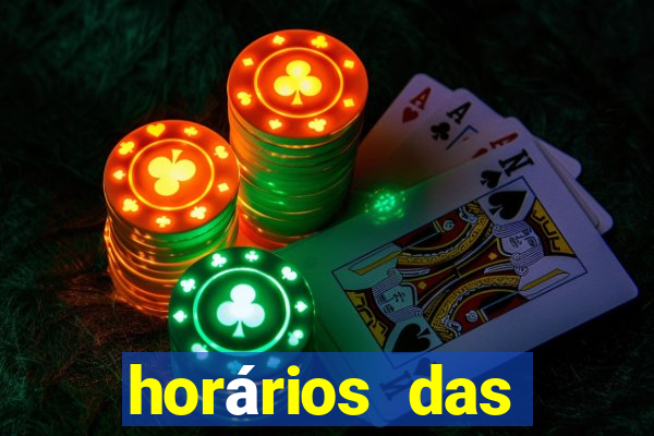 horários das plataformas de jogos