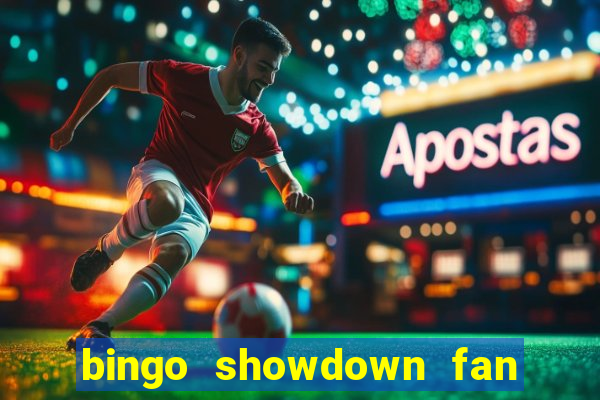 bingo showdown fan page freebies