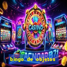 bingo de objetos para imprimir