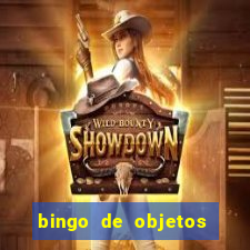 bingo de objetos para imprimir