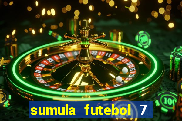 sumula futebol 7 society excel