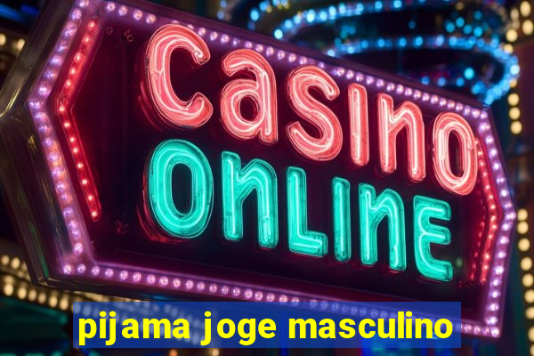 pijama joge masculino