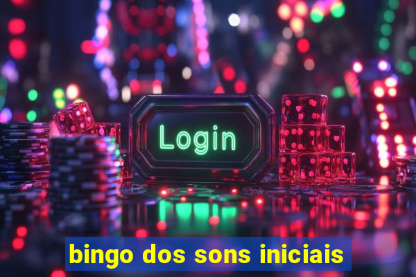 bingo dos sons iniciais