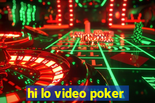 hi lo video poker