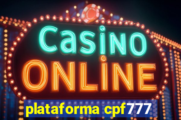 plataforma cpf777