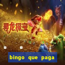 bingo que paga dinheiro de verdade