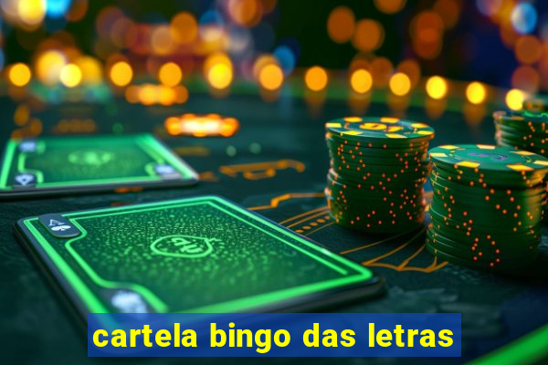 cartela bingo das letras