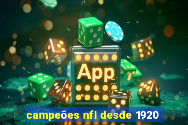 campeões nfl desde 1920