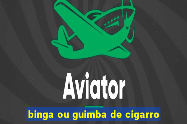 binga ou guimba de cigarro