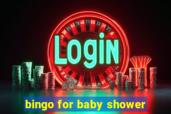 bingo for baby shower