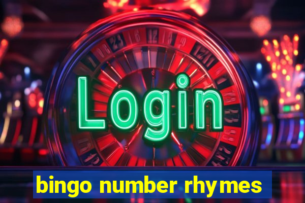 bingo number rhymes