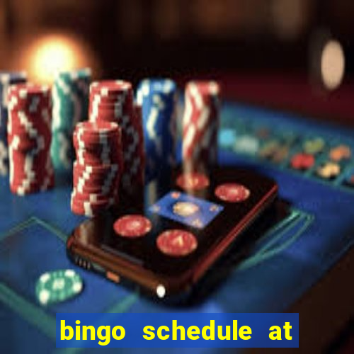 bingo schedule at mohegan sun