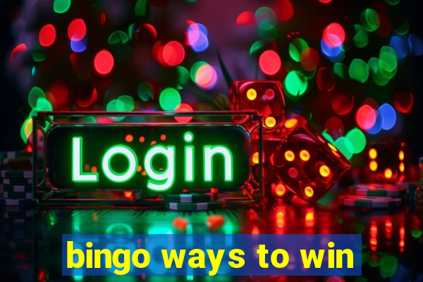 bingo ways to win