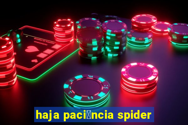 haja paci锚ncia spider