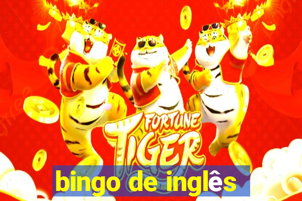 bingo de inglês