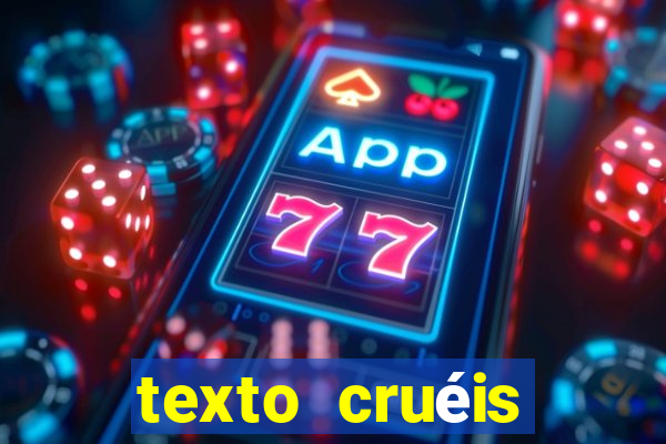 texto cruéis demais para serem lidos rapidamente pdf