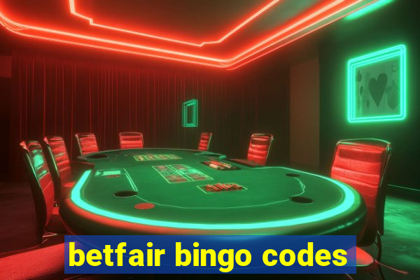 betfair bingo codes