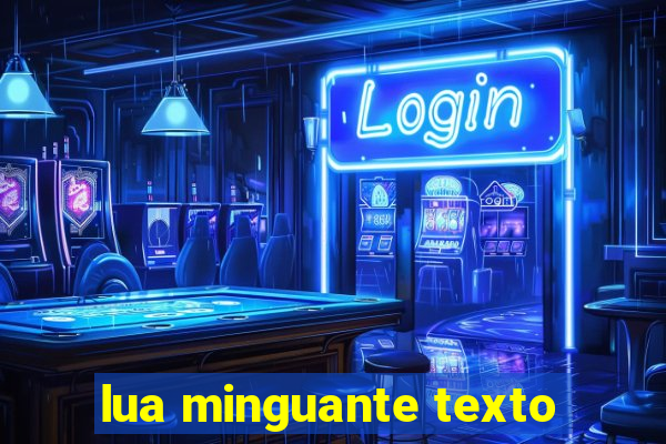 lua minguante texto